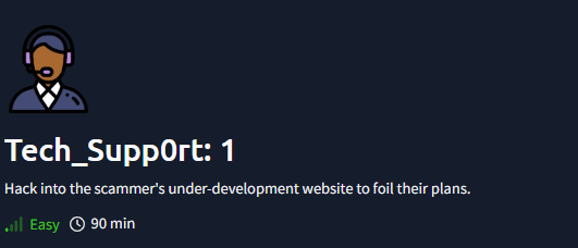 TryHackMe Room techsupp0rt1