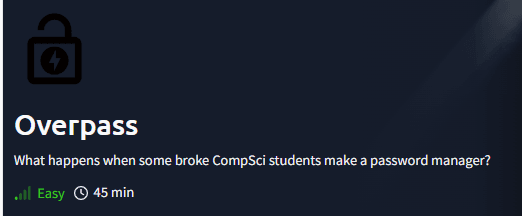 TryHackMe Room overpass