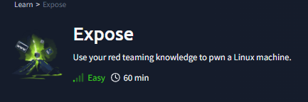 TryHackMe Room Expose