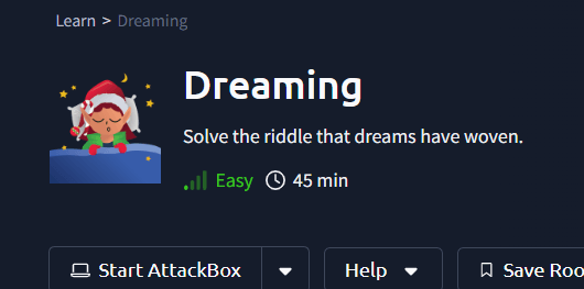 TryHackMe Room Dreaming